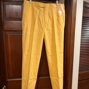Brooks Brothers 1818 Fitzgerald 100% Cotton Yellow Pants W36/L34